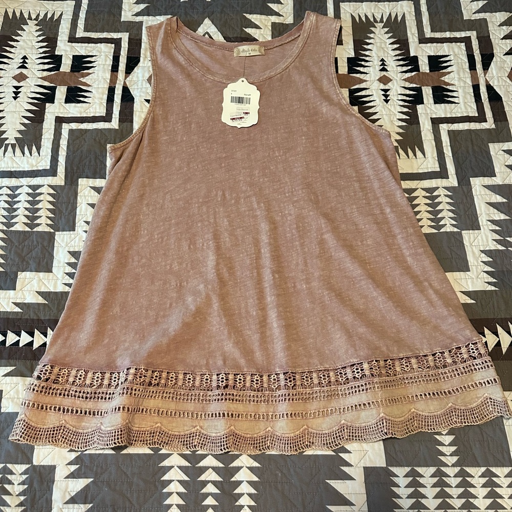 Altar'd State Mauve Sleeveless Tank Top